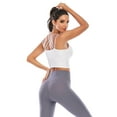 thumbnail image 7 of Crop Tank Tops Sport Bras for Women Longline Padded Bra Yoga Crop Tank Tops Fitness Workout Running Top Camisole Crop, 7 of 7
