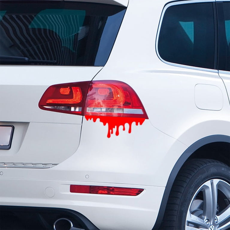 Halloween Reflective Dripping Blood Car Stickers – 2 Pack Waterproof Vinyl Decals For Truck, Motorcycle