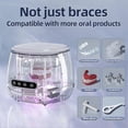 thumbnail image 5 of Limpiador ultrasónico de retenedores: máquina de limpieza dental UV para prótesis dentales, alineadores, aparatos de ortodoncia, protectores bucales, cabezales de cepillos de dientes y joyería., 5 of 5