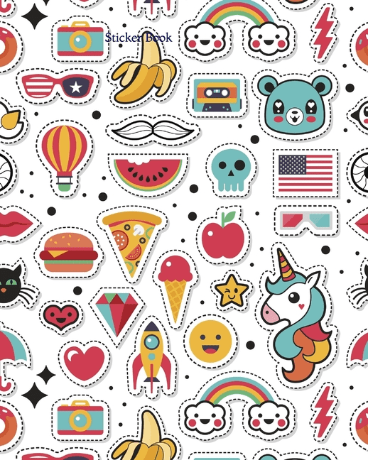 Sticker Book Blank Sticker Book 100 pages