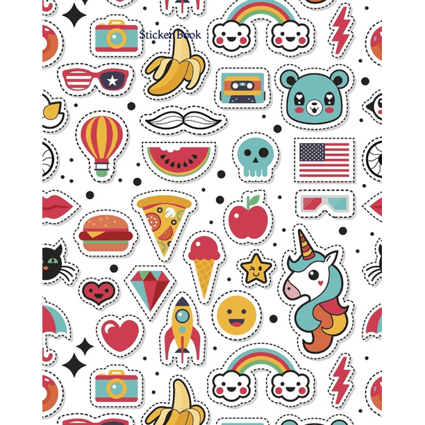 Sticker Book Blank Sticker Book 100 pages