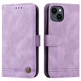 thumbnail image 2 of SaniMore Case for iPhone 14 Plus 6.7" 2022 with Wrist/Crossbody Strap,Retro PU Leather Anti-scratch Card Slot Cash Pocket Kickstand Shockproof Anti-drop Wallet Business Cover For iPhone 14 Plus,Purple, 2 of 11