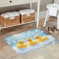 thumbnail image 2 of FJPT Non Slip Flannel Polyester Floor Mat With Cute Duck Design For Bathroom Kitchen Bedroom Decor 16x24 inch, 2 of 5
