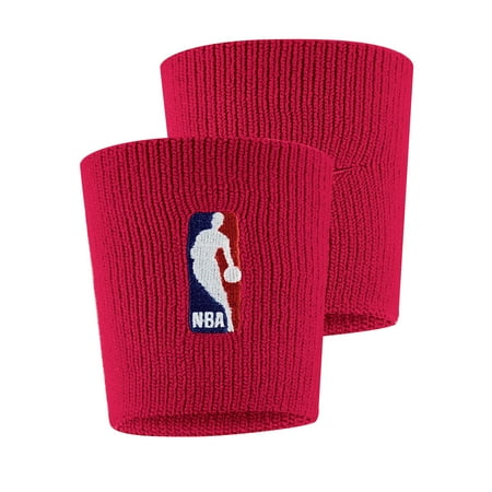 Nike Double Wide Wristbands - NBA Nike Wristbands - Red - No Size