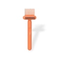 thumbnail image 3 of Peine limpieza cepillo portátil mini antideslizante mango antideslizante curling hierro remover escombros lavado gagets regalos baño salón naranja Scienceny HA059188-01B, 3 of 7