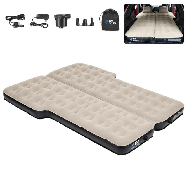 Colchón inflable JOYTUTUS para SUV, cama de camping con bomba de aire y almohadas