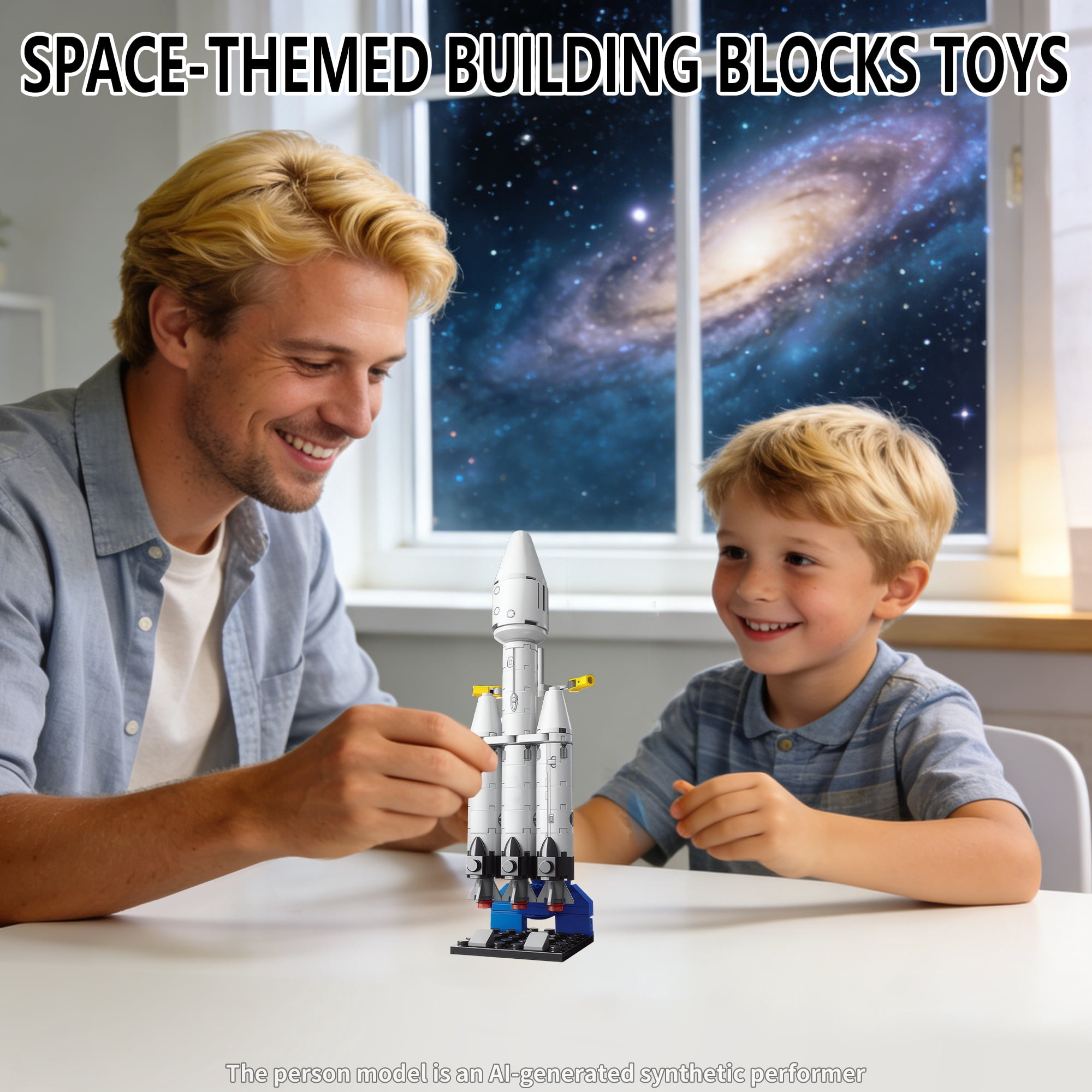 69 PCS Space Building Block Toys Set, STEM Educational Toy, Space Exploration Shuttle Gift for Ages 6+