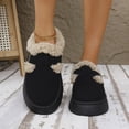 thumbnail image 2 of SBYOJLPB Women's Closed-Toe Slipper Solid Color Comfortable Soft Thick Sole Warm Casual Slippers, 2 of 9