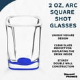 thumbnail image 3 of Square Shot Glasses by ARC 2 oz. Set of 10, Bulk Pack - Great for Weddings, Birthdays, Parties, Indoor & Outdoor Events - Blue, 3 of 5