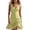 *Green, variant on VBVC Women's Cotton Linen Button Front Mini Dress , Summer V-Neck A-Line Dress For Women , Ladies' Ruffle Hem Sundress with Pockets,Black,S-2XL