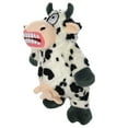 thumbnail image 2 of Mighty Angry Animals Cow Durable Squeaky Plush Dog Toy, 2 of 8