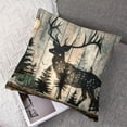 thumbnail image 7 of Acheng TUNW Wildlife Animal Rustic Couch Throw Pillows Covers Set of 2，Woodland Farmhouse Animals Cover Decorative Pillowcase for Camper RV Home,Wildlife Lover Camper Gifts 18x18in, 7 of 7