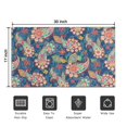 thumbnail image 5 of Bohemian Retro Floral Non-Slip Entryway Door Mat,Boho Indoor Decor Durable Low Plush Door Mat,Washable Welcome Rug for Patio Hallway Home Decor 17x30 Inches, 5 of 7