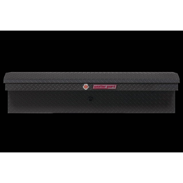 Weather Guard Tool Box 178-52-03 LoSide; Single Lid; Powder Coated; Textured Matte Black; Aluminum; 3.8 Cubic Feet Capacity