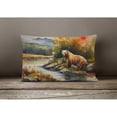 thumbnail image 2 of Kodiak Bear Throw Pillow 12 in x 16 in, 2 of 4