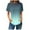 Light Blue, variant on Fesfesfes Women Clothing Women Casual Printed Short Sleeve Round-Neck Pullover Blouse T-shirt Tops Tshirts L(US:8)