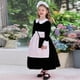 thumbnail image 5 of Vestido blanco de poliéster para niña, para carnaval romano, fiesta escolar, actuación, manga corta, incluye cinturón y chal., 5 of 6
