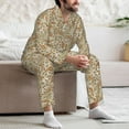thumbnail image 7 of Sikiie Paisley Floral 1 Mens Pajama Set, Soft Warm Long Sleeve Sleepwear, Cozy Button-Down Pjs for Men-Large, 7 of 7