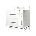 thumbnail image 4 of Reach-in Closet System Organizer, 24"W x 78"H x 14"D, Wood Drawers and shelves, White RS1010, 4 of 8
