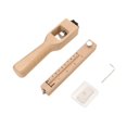 thumbnail image 4 of Herramienta de madera para manualidades . Cortador de correas de cuero manual ajustable y controlado para trabajos de marroquinería., 4 of 7
