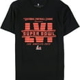 thumbnail image 4 of Junk Food Mens Super Bowl LVI Graphic T-Shirt, Black, Large, 4 of 5