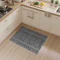 thumbnail image 2 of ODIKA 3'x5' Washable Throw Rug Stripes Geometric Layering Interlocking Doormat Under Door Bold Playful for Entryway, Kitchen, Mudroom, Stain Resistant, Low Profile, Non-Slip, 2 of 7