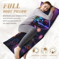 thumbnail image 4 of Bixox Glowing Chameleon Fantasy Art Print Body Pillow Cover with Zipper Closure, Cozy Fuzzy Fleece Body Pillow Case Cover 20 x 54 Inches,Long Body Pillow Pillowcase, 4 of 6