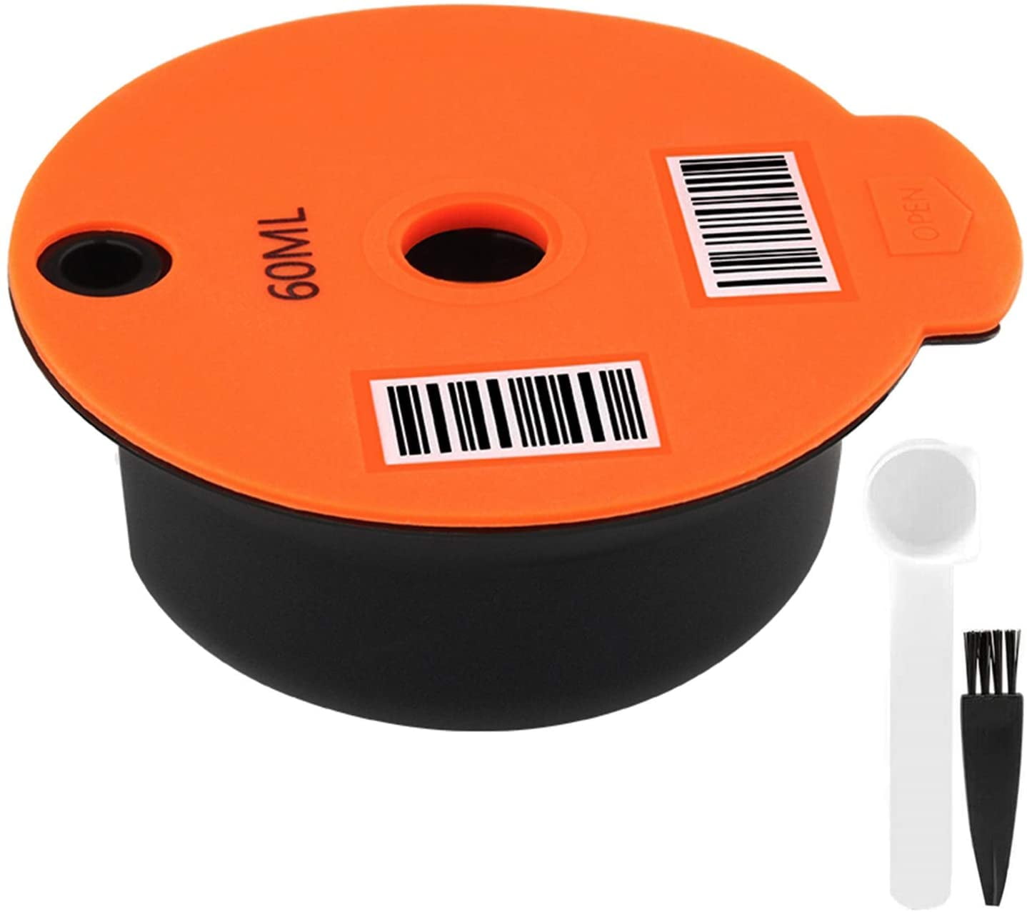 Reusable PP Coffee Capsule Pod with Slicone Lid for Bosch Tassimo