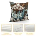 thumbnail image 4 of YINGXI Let's Get Cozy Throw Pillow Covers, Holiday Cushion Case Decoration for Sofa Couch 22x22in, 4 of 5