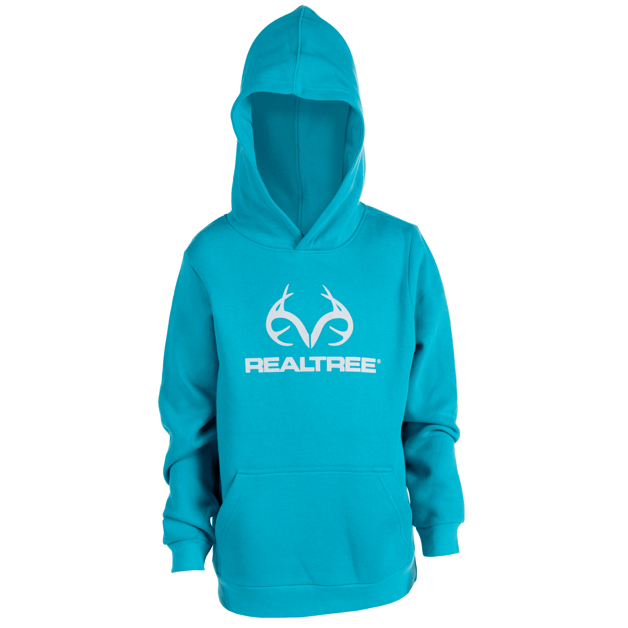 Realtree Kids Unisex Youth Pullover Hoodie Cotton Blend – Medium Blue