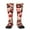 2 Black-2, variant on Skull rock record music heart Print Contrast Color Stockings, Elastic Sports Socks Warm Socks Clothing Accessories, Adult Unisex