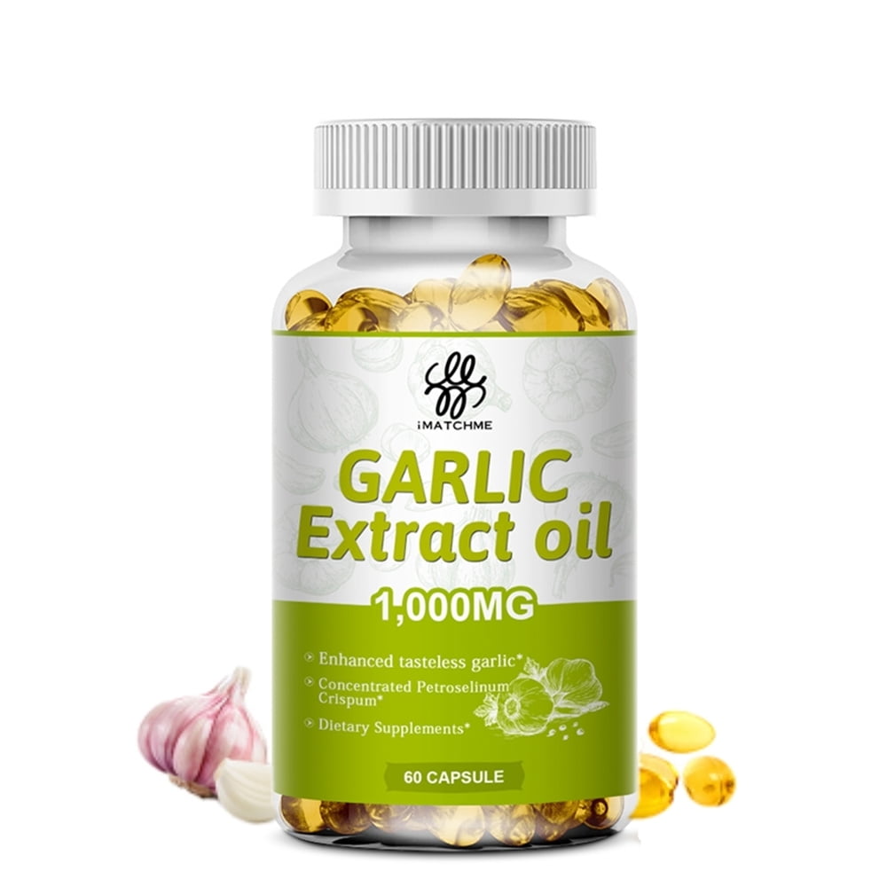Buy IMATCHME Odorless Garlic Softgels 1000mg 60 Count Ultra Potent
