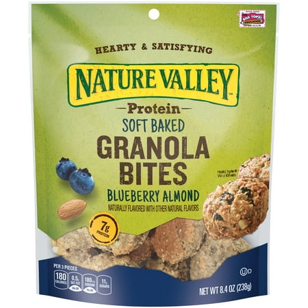 UPC 016000439559 product image for Nature Valley Blueberry Almond Protein Soft Baked Granola Bites, 8.4 oz | upcitemdb.com