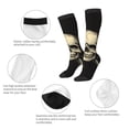 thumbnail image 6 of Lsque Gothic Winged Skull Printed Crew Socks Men's Women's LightWeight Thin Casual Calf Socks ,Knee High Socks,Cotton Socks, 6 of 9