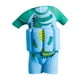 thumbnail image 1 of Traje de baño de flotación para niños, lindo traje de baño de manga corta ligero con diseño de dinosaurio verde 110 centímetros, 1 of 9