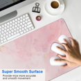 thumbnail image 4 of Cute Pink Large Mouse Pad with Rose Gold Marble - 31.5 x 11.8 Inch Desk Mat for School, Office, Home, 4 of 7