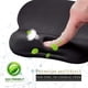 thumbnail image 3 of Ergonomic Mouse Pad, Gel Mouse Pad with Wrist Rest, Comfortable Laptop Mouse Pad, Non-Slip PU Base for Office and Home, 9.4 x 8.1 Inch, Black, 3 of 5