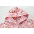 thumbnail image 3 of POPTEM Toddler Girls Hoodies Zip Up Jacket Cotton Hooded Sweatshirts Pink 2T, 3 of 6