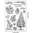 thumbnail image 6 of Vintage Easter Day Clear Stamps Easter Bunny Silicone Stamps Easter Egg Chick Pine Tree Rubber Transparent Seal Stamps DIY, 6 of 8