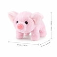 thumbnail image 3 of Plush Pig Toy, Gray Stuffed Animal Electronic Pet Interactive Play Toy For Kids 1 Piece, 3 of 6