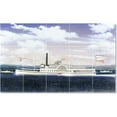 thumbnail image 1 of Ceramic Tile Mural-James Bard Ships Tile Mural House Construction Design. 60" w x 36" h using (15) 12 x 12 ceramic tiles, 1 of 3