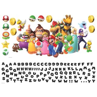 Mario Kart™ 8: Mario and Bowser Collision Mural - Officially Licensed  Nintendo Removable Wall Adhesive Decal