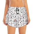 thumbnail image 2 of Balery Cute Cat Pantalones cortos deportivos para mujer con forro y dos bolsillos, elásticos, para entrenamiento, gimnasio, yoga-XX-Large, 2 of 7