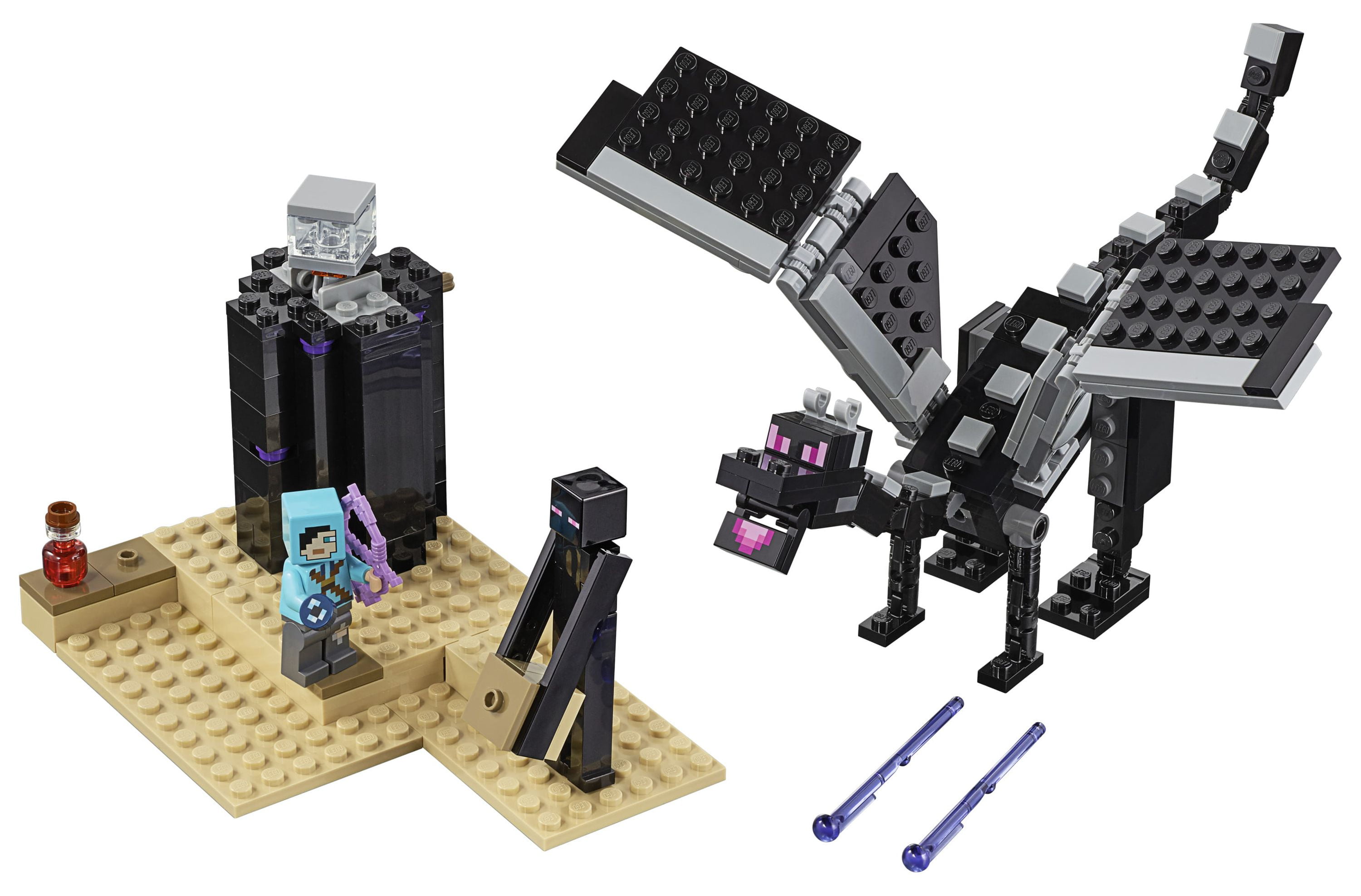 Mattel Minecraft END BATTLE - Ender Dragon - Mini-Figure Set ( Complete )  VGW5