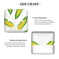 thumbnail image 4 of Goofa Corns Tissue Box Cover PVC Leather Tissue Holder Square Facial Tissue Case Facial Paper Organizer Dispenser for Bathroom, Vanity Countertop, 4 of 8