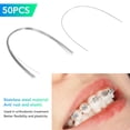 thumbnail image 4 of Alambre De Arco De Ortodoncia Dental, Juego De Alambre De Arco De Ortodoncia De Alta Resistencia De Acero Inoxidable 50 Piezas 0,16 Pulgadas Flexible Para Dentista Para Clínicas, 4 of 7