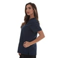 thumbnail image 2 of Just Love Solid Scrub Top for Women with Pockets and V-Neck - Comfortable and Professional Medical Uniform (Navy, 1X), 2 of 3