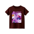 thumbnail image 3 of Moonsky Camisetas pop Hunt-ers de manga corta, jersey con estampado HUNTR/X, camisetas de verano, camisetas casuales holgadas para niñas, ropa gráfica Vino tinto 130, 3 of 3