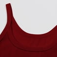 thumbnail image 6 of Womens Sleeveless Scoop Neck Tank Top Ribbed Fitted Summer Basic Slim Cute Tops Wine S, 6 of 6