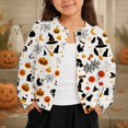 thumbnail image 5 of JAJAHO Toddler And Kids Girls Cardigan Halloween Open Front Button Down Jacket 1-8Y, 5 of 6